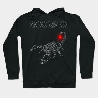 Scorpio | Evil Red Lighted Nail Scorpion Hoodie